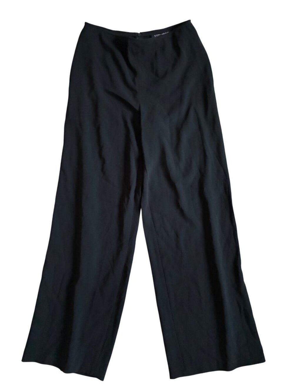 Linda Allard Ellen Tracy Womens Sz 12 Black Wide-Leg Pants New With Tags